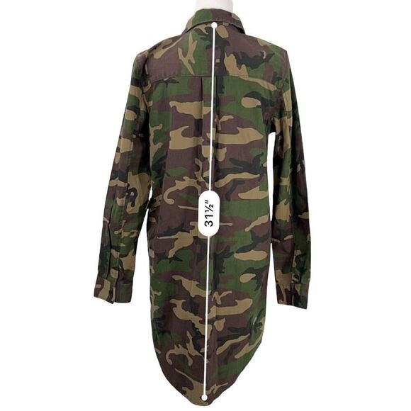 Vans Assembly Camo Shirt Dress Long Sleeve Size S - Picture 6 of 13